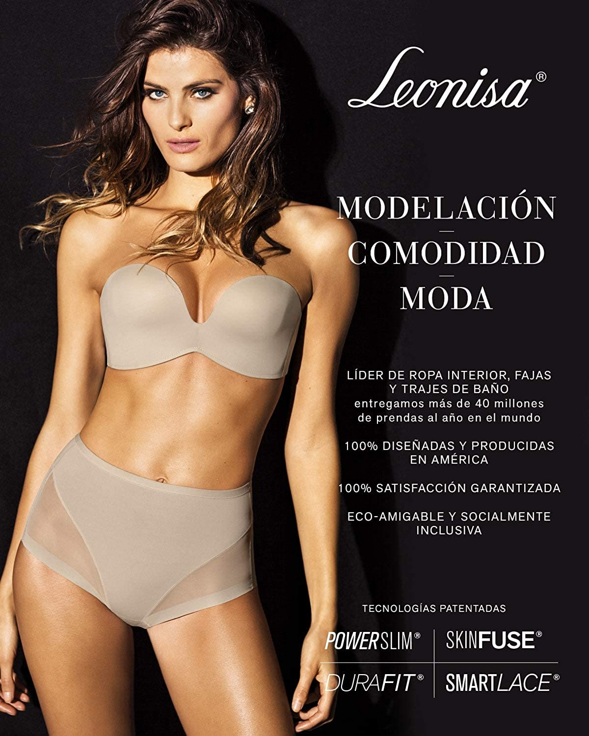 Leonisa Activelife Power Move Moderate Compression Mid-Rise Shapewear Leggings Activewear Athletic Pants for Women Apparel & Accessories > Clothing > Underwear & Socks > Shapewear Leonisa   