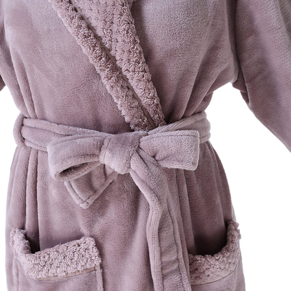 Richie House Women'S Plush Soft Warm Fleece Bathrobe Robe RH1591 Apparel & Accessories > Clothing > Sleepwear & Loungewear > Robes Kylie Max   