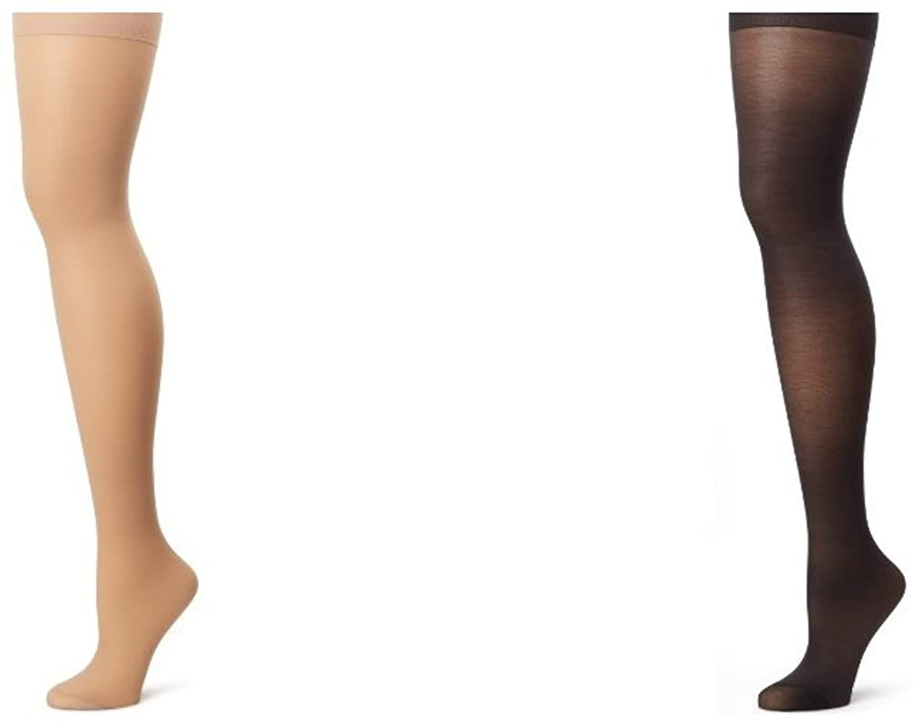 Hanes Women’S Alive Full Support Control Top Pantyhose Apparel & Accessories > Clothing > Underwear & Socks > Shapewear Hanes Nude/Jet 2 C