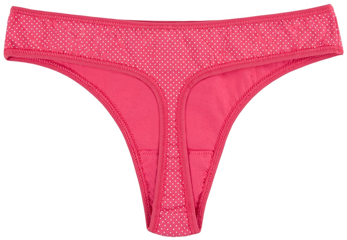 Knitlord 6 Pack Women'S Thongs Underwear Cotton Breathable Panties Hipster Bikini Apparel & Accessories > Clothing > Underwear & Socks > Underwear KNITLORD   