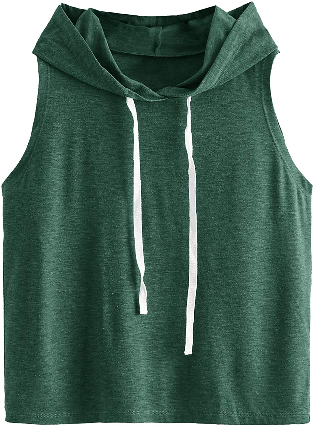 Sweatyrocks Women'S Summer Sleeveless Hooded Tank Top T-Shirt for Athletic Exercise Relaxed Breathable Apparel & Accessories > Clothing > Activewear Kylie Max   