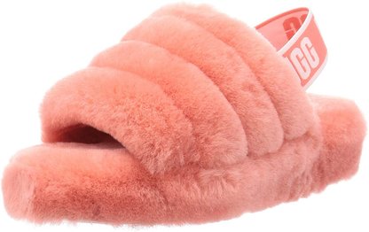 UGG Women's Fluff Yeah Slide Slipper Arts & Entertainment > Party & Celebration > Gift Giving UGG Vibrant Coral 11 