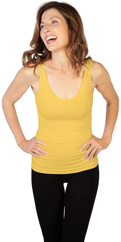 Skinny Tees Women'S Basic Wide Strap Cami Apparel & Accessories > Clothing > Activewear Kylie Max   