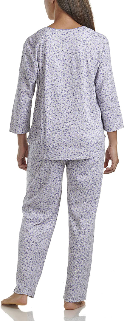 Karen Neuburger Women's Pajamas 3/4 Cardigan Long Sleeve Pj Set Apparel & Accessories > Clothing > Sleepwear & Loungewear > Pajamas Karen Neuburger   