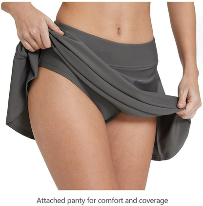 BALEAF Women'S High Waisted Swim Skirt Bikini Tankini Bottom with Side Pocket Apparel & Accessories > Clothing > Swimwear Kylie Max   