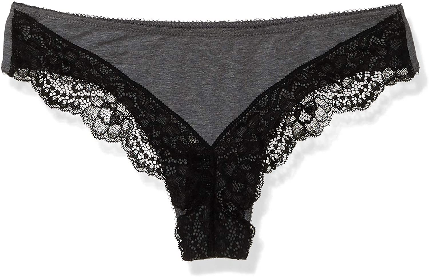Emporio Armani Women'S Deluxe Cotton Brazilian Brief Apparel & Accessories > Clothing > Underwear & Socks > Underwear Emporio Armani Dark Gray Melange Medium 