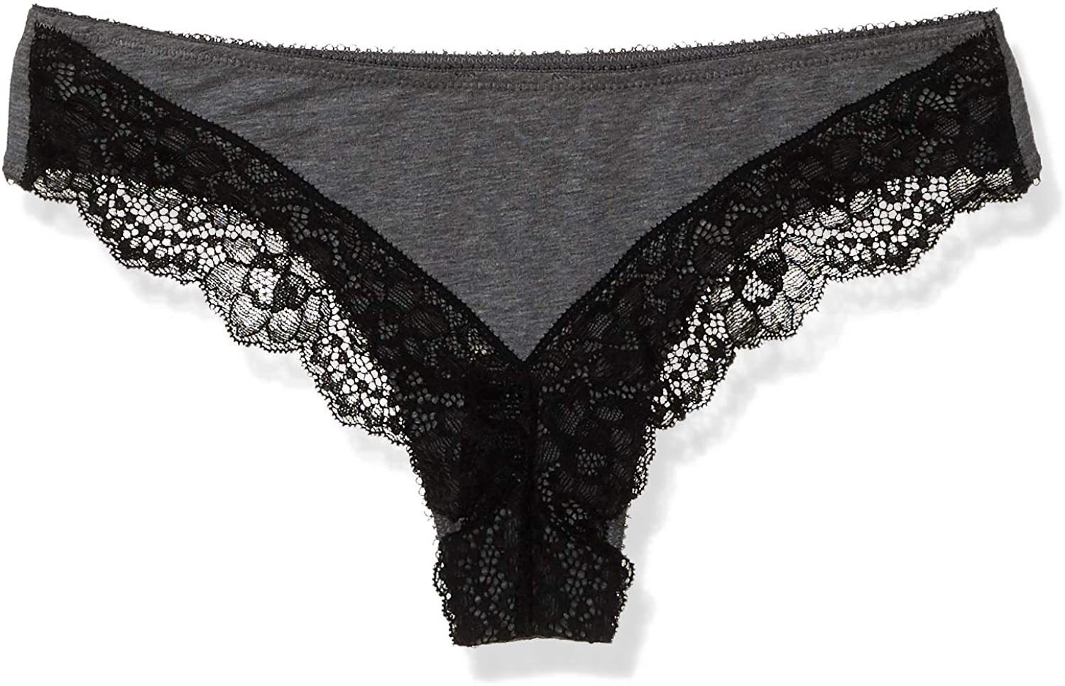 Emporio Armani Women'S Deluxe Cotton Brazilian Brief Apparel & Accessories > Clothing > Underwear & Socks > Underwear Emporio Armani Dark Gray Melange Medium 