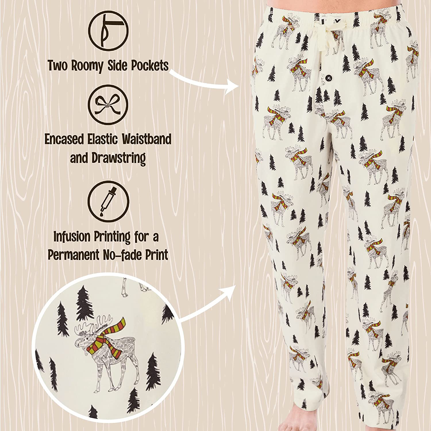 Lazy One Pajama Pants for Men, Men'S Separate Bottoms, Lounge Pants, Funny, Humorous Apparel & Accessories > Clothing > Sleepwear & Loungewear > Pajamas Kylie Max   