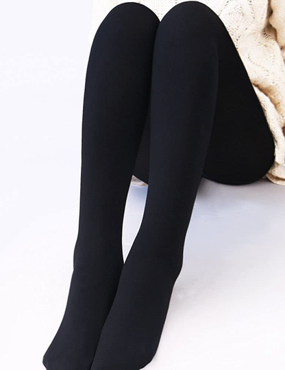 VERO MONTE Womens Opaque Warm Fleece Lined Tights Warm Winter Thermal Tights Apparel & Accessories > Clothing > Underwear & Socks > Shapewear VERO MONTE   