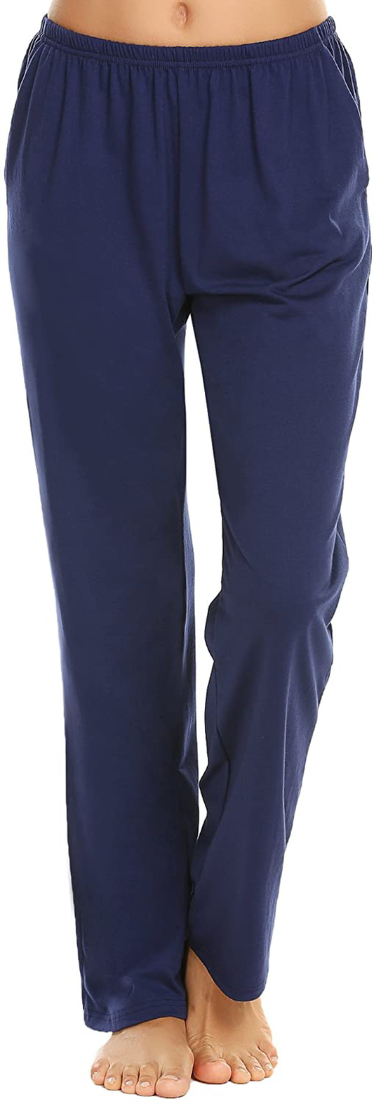 Ekouaer Pajama Pants Women'S Casual Lounge Pants Soft Cotton Sleepwear Pj Bottoms with Pockets S-XXL Apparel & Accessories > Clothing > Sleepwear & Loungewear > Pajamas Kylie Max   
