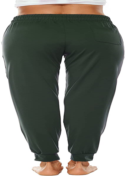 BATHRINS Women Tapered Joggers with Pockets – Casual Yoga High Waist Sweatpants Apparel & Accessories > Clothing > Activewear Kylie Max   