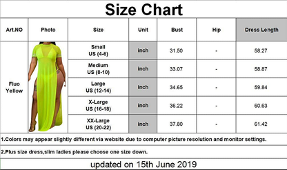 Sexycherry Women'S Sexy Swimsuit Cover Ups Casual See through Sheer Long Maxi Dresses for Swimwear Apparel & Accessories > Clothing > Swimwear Kylie Max   