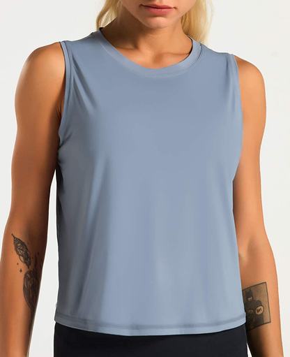 Dragon Fit Women Sleeveless Yoga Tops Workout Cool T-Shirt Running Short Tank Crop Tops Apparel & Accessories > Clothing > Activewear Kylie Max   