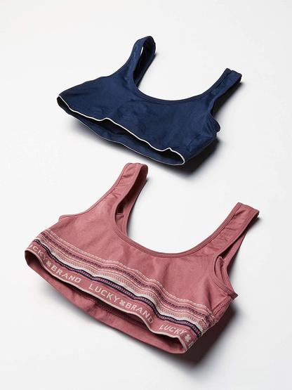 Lucky Brand Women’S Bra – 2 Pack Seamless Comfort Crop Cami Lounge Bralette (S-XL) Apparel & Accessories > Clothing > Underwear & Socks > Bras Kylie Max   