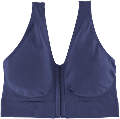 JUST MY SIZE Women'S Pure Comfort Front Close Wirefree Bra MJ1274 Apparel & Accessories > Clothing > Underwear & Socks > Bras Kylie Max   