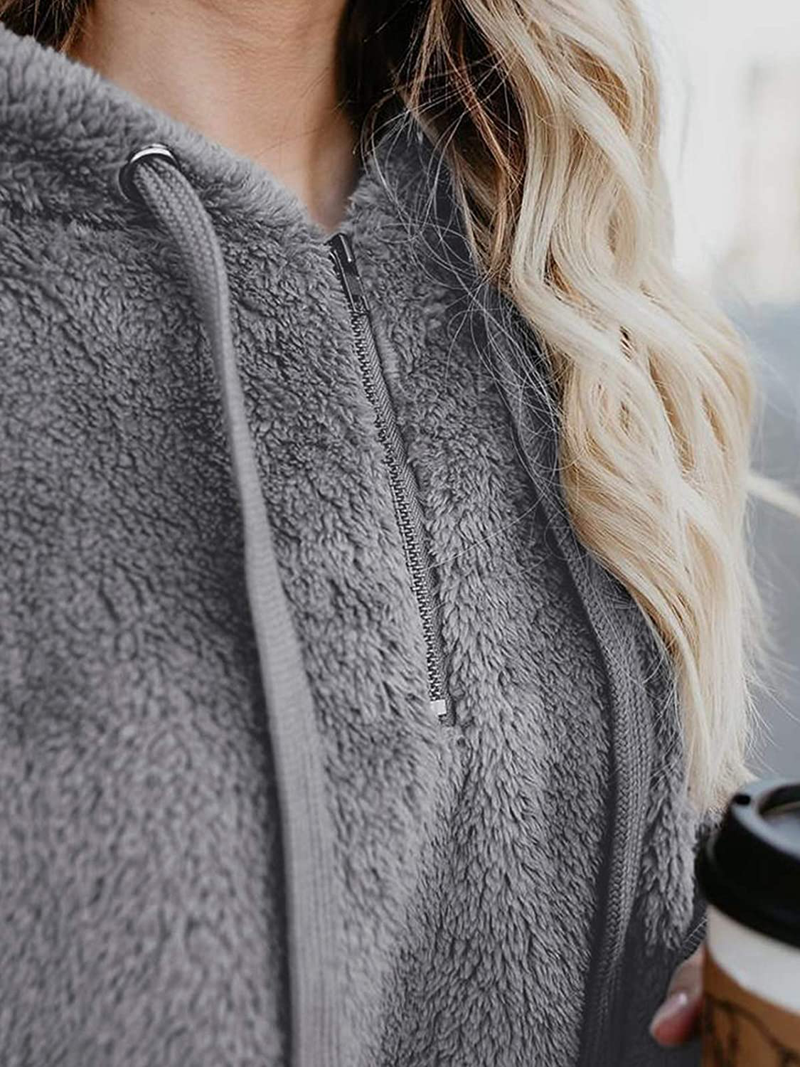 Century Star Hoodies for Women Fleece Hoodie with Pockets Athletic Hooded Pullover Tops Winter Fuzzy Hoodies Fuzzy Sweatshirt Apparel & Accessories > Clothing > Activewear Kylie Max   