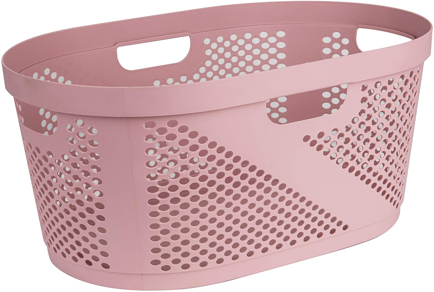 Mind Reader HHAMP40-IVO, Laundry, Storage, Bathroom, Bedroom, Home, Ivory 40 Liter Clothes Basket Apparel & Accessories > Clothing > Underwear & Socks > Underwear Mind Reader Pink  