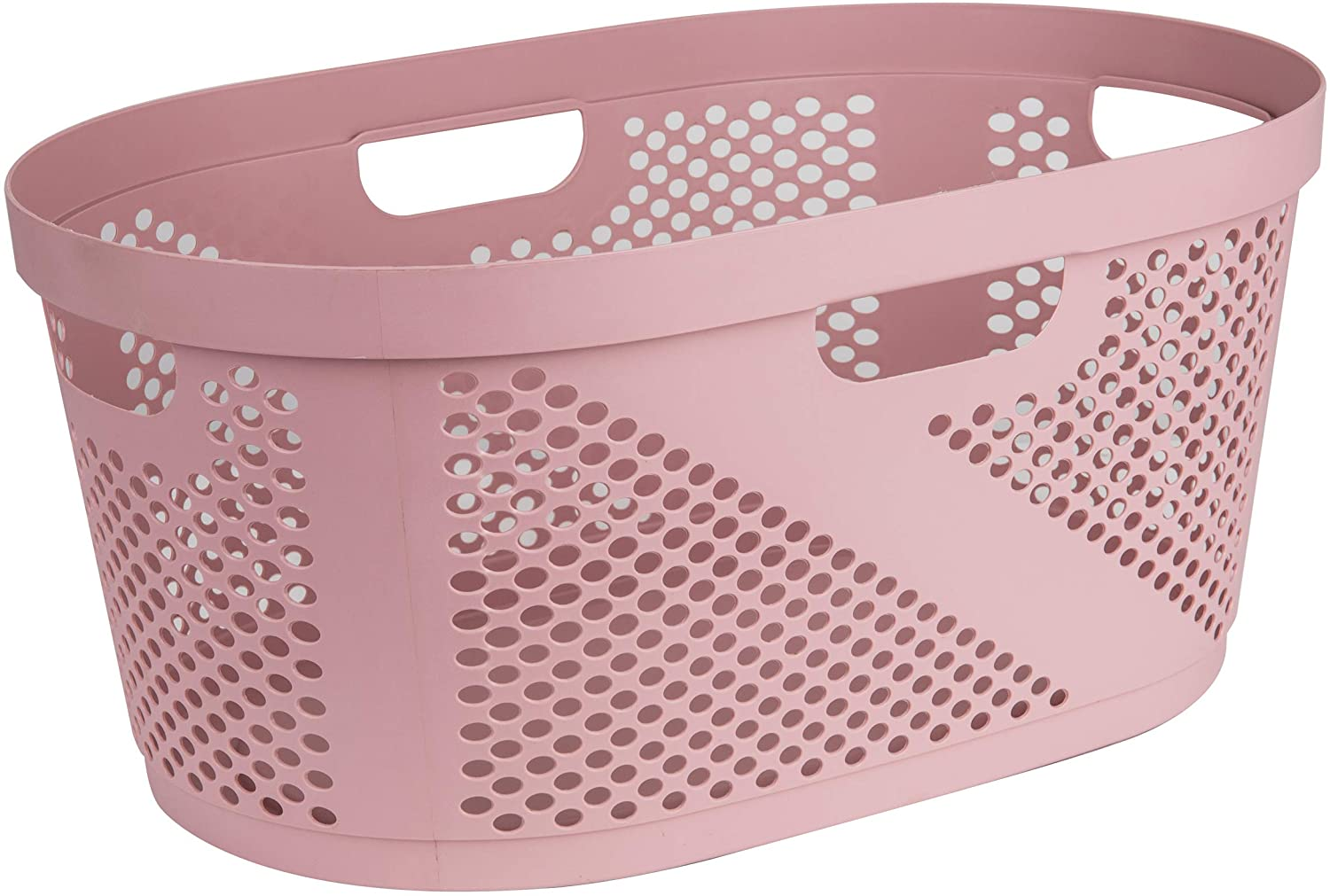 Mind Reader HHAMP40-IVO, Laundry, Storage, Bathroom, Bedroom, Home, Ivory 40 Liter Clothes Basket Apparel & Accessories > Clothing > Underwear & Socks > Underwear Mind Reader Pink  
