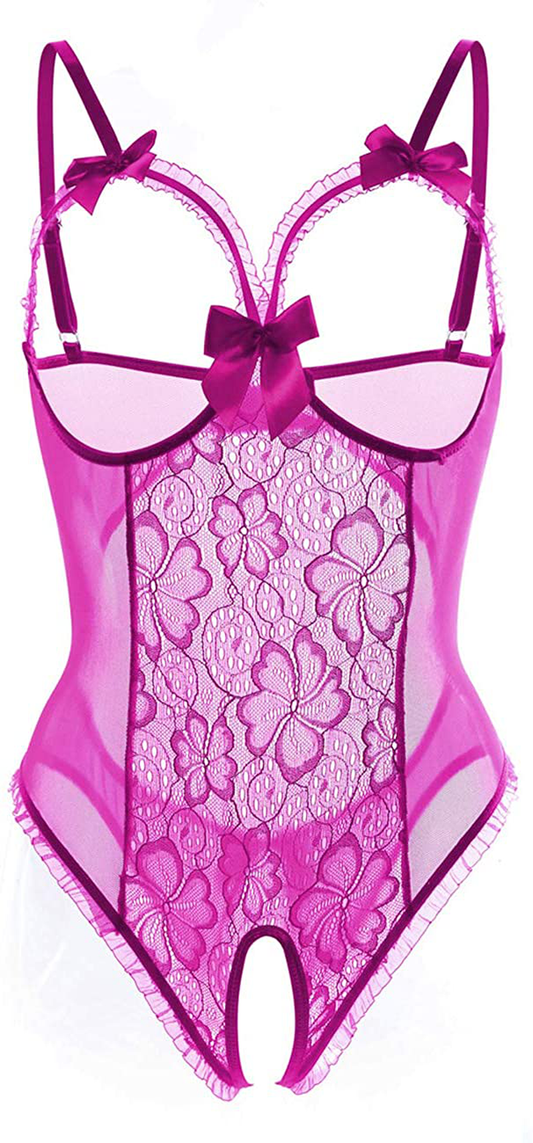 Women Sexy Teddy Lingerie One Piece Lace Babydoll Bodysuit Nightie plus Size S-3XL Apparel & Accessories > Clothing > Underwear & Socks > Lingerie Kylie Max   