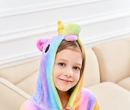 Doctor Unicorn Soft Unicorn Hooded Bathrobe Sleepwear - Unicorn Gifts for Girls Apparel & Accessories > Clothing > Sleepwear & Loungewear > Robes Kylie Max   
