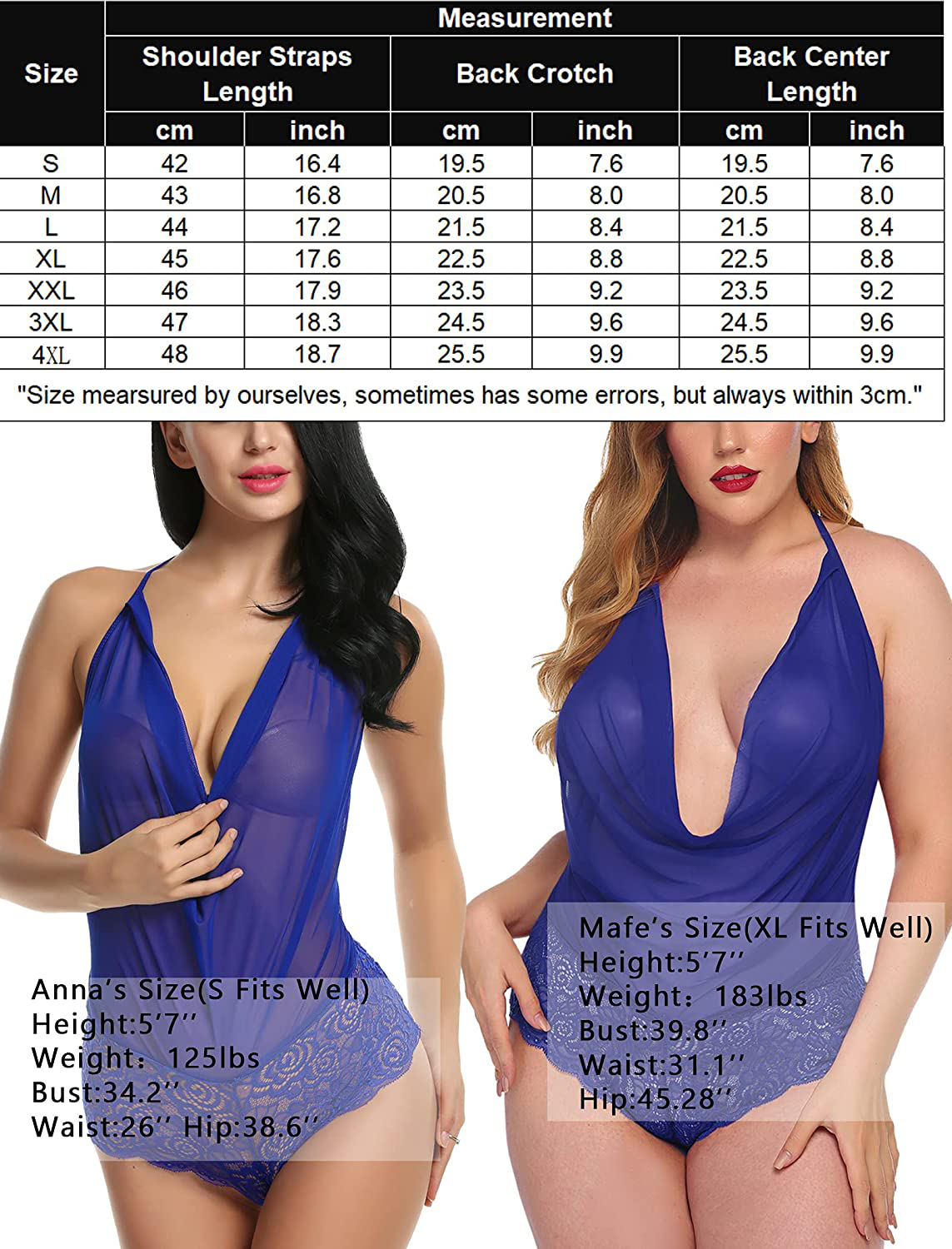 Avidlove Women Sexy Lingerie Teddy One Piece Lace Halter Babydoll Bodysuit Apparel & Accessories > Clothing > Underwear & Socks > Lingerie Kylie Max   