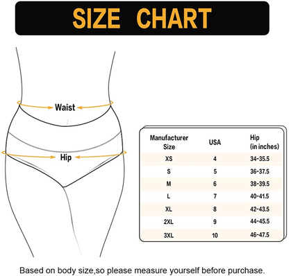 INNERSY Womens High Waisted Underwear Cotton Panties Regular & plus Size 5-Pack Apparel & Accessories > Clothing > Underwear & Socks > Underwear INNERSY   