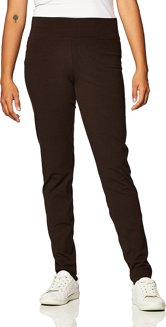 HUE Women's Cotton Ultra Legging with Wide Waistband, Assorted Apparel & Accessories > Clothing > Activewear HUE Espresso Medium 