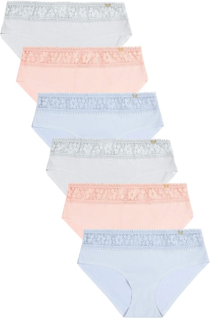 Jessica Simpson Women'S Underwear - Seamless Hipster Briefs (3/5/6 Pack) Apparel & Accessories > Clothing > Underwear & Socks > Underwear Jessica Simpson (6-pack) Ribbed Blue/Seashell/Micro Chip X-Large 