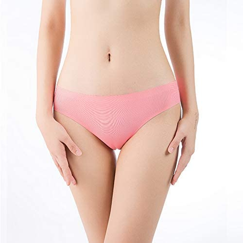 Vresqi Underwear Women Hipster Seamless Invisible Bikini Half Back Coverage Panties 5 Pack Apparel & Accessories > Clothing > Underwear & Socks > Underwear Vresqi   