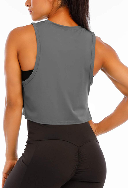 Haola Women'S Loose Sleeveless Cropped Muscle Open Side Yoga Tops Workout Cool T-Shirt Running Short Tank Crop Tops Apparel & Accessories > Clothing > Activewear Kylie Max   