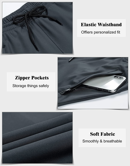 G Gradual Women'S Joggers Pants with Zipper Pockets Tapered Running Sweatpants for Women Lounge, Jogging Apparel & Accessories > Clothing > Activewear Kylie Max   