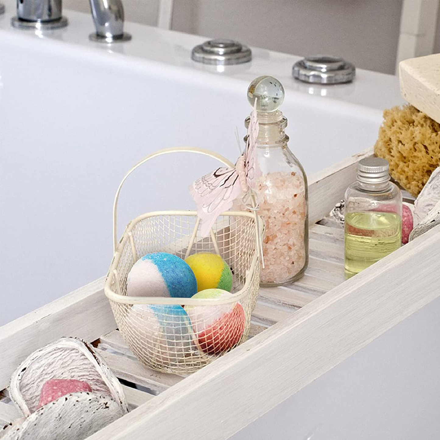 INTEYE 24 Organic & Natural Bath Bombs, Handmade Bubble Bath Bomb Gift Set, Rich in Essential Oil, Shea Butter, Grape Seed Oil, Fizzy Spa to Moisturize Dry Skin, Perfect Gift idea for Women Arts & Entertainment > Party & Celebration > Gift Giving INTEYE   