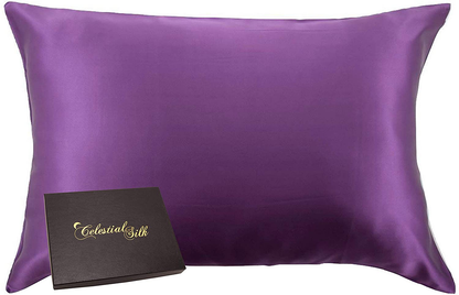 Celestial Silk 100% Pure Mulberry Silk Pillowcase Premium 25 Momme for Hair and Skin, Hypoallergenic Charmeuse Silk Weave on Both Sides - Hidden Zipper Closure (King, Vintage Pink) Arts & Entertainment > Party & Celebration > Gift Giving Celestial Silk Plum Standard 