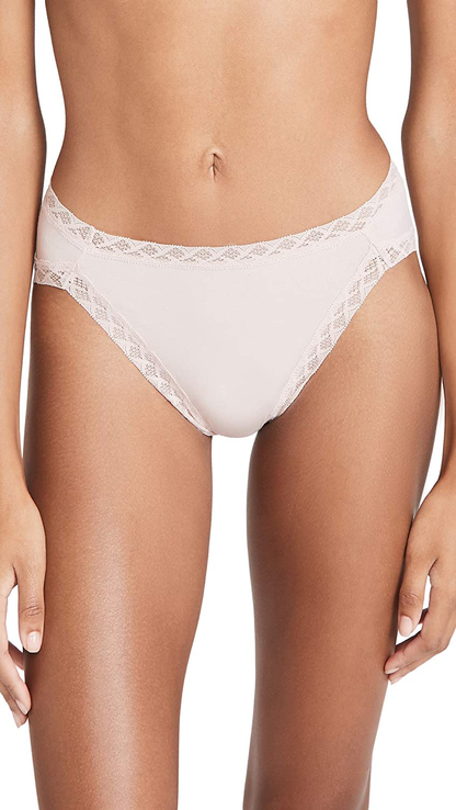 Natori Womens Bliss French Cut Panty Apparel & Accessories > Clothing > Underwear & Socks > Underwear Natori Rose Beige X-Large 