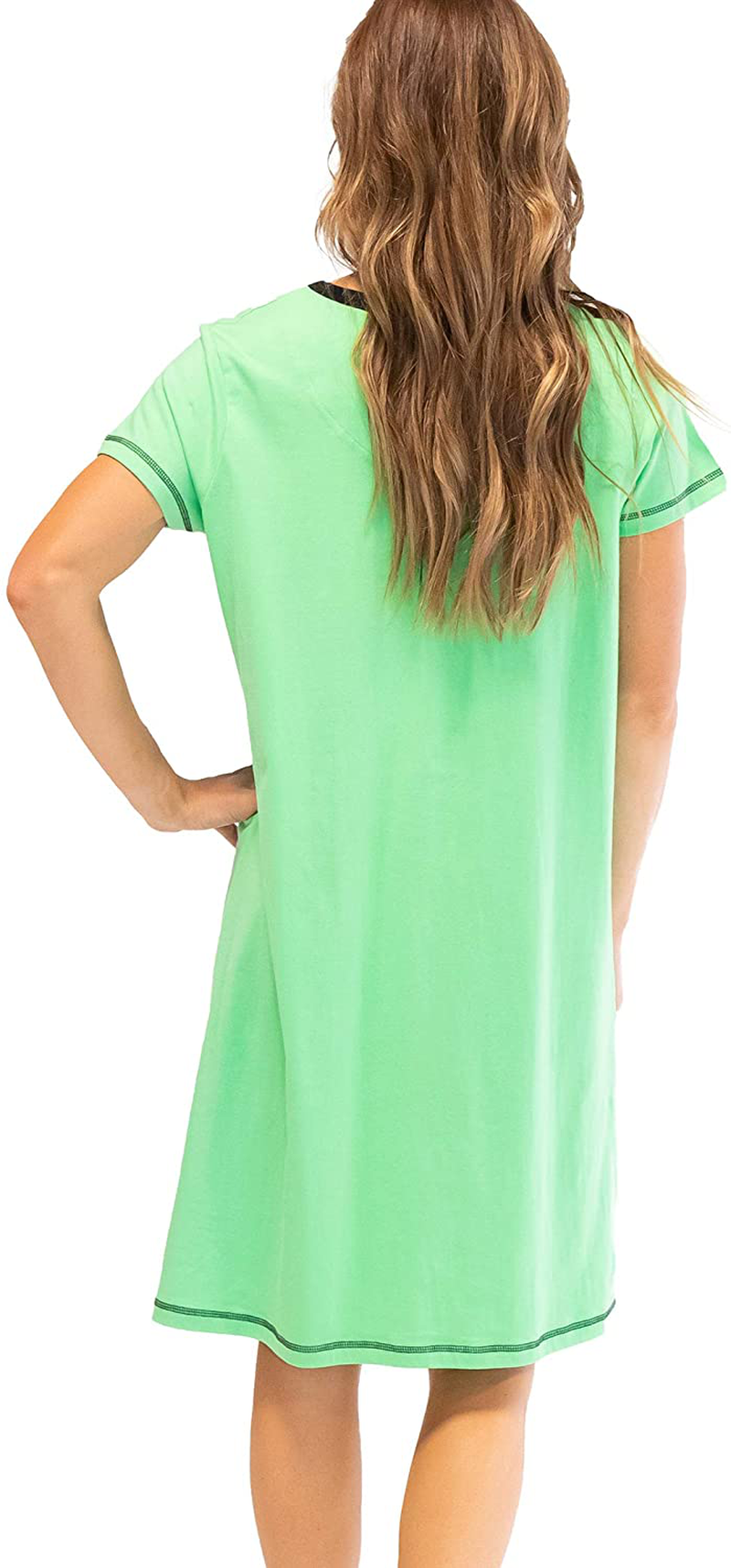 Lazy One V-Neck Nightshirts for Women, Animal Designs Apparel & Accessories > Clothing > Sleepwear & Loungewear > Nightgowns Kylie Max   