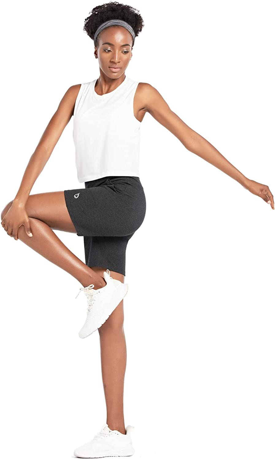 BALEAF Women'S 7" Athletic Long Shorts High Waisted Running Bermuda Shorts with Pockets Apparel & Accessories > Clothing > Shorts Kylie Max   