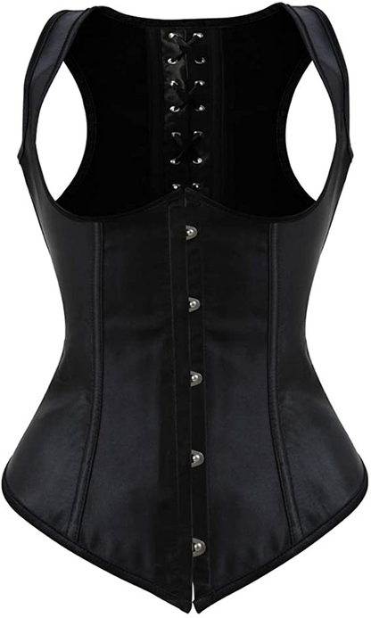 Frawirshau Women'S Gothic Steampunk Corset Bustier Waist Cincher Underbust Corset Vest Tank Top Apparel & Accessories > Clothing > Underwear & Socks > Lingerie frawirshau   