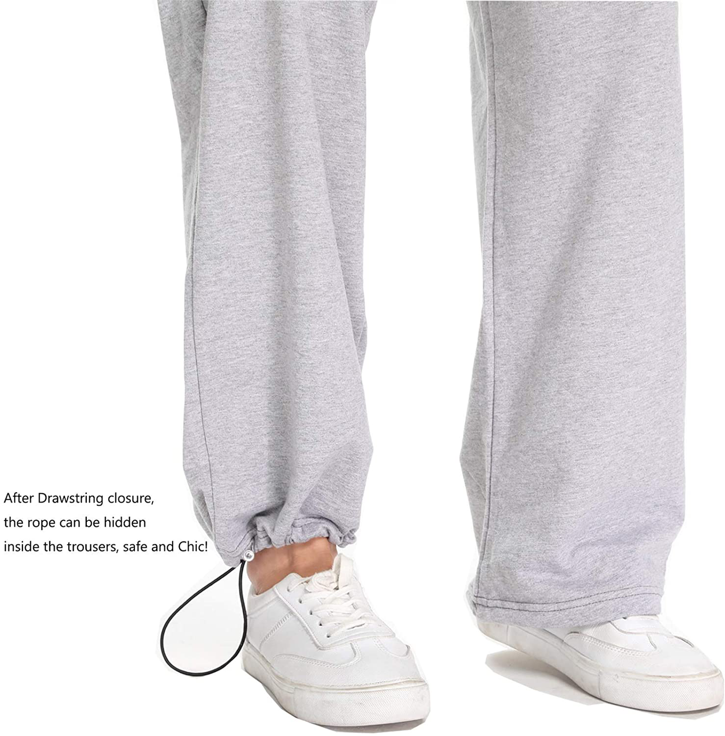 Cakcton Women'S Sweatpants with Pockets Joggers High Waisted Loose Workout Yoga Lounge Drawstring Active Casual Sports Pants Apparel & Accessories > Clothing > Activewear Kylie Max   