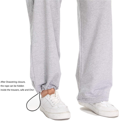 Cakcton Women'S Sweatpants with Pockets Joggers High Waisted Loose Workout Yoga Lounge Drawstring Active Casual Sports Pants Apparel & Accessories > Clothing > Activewear Kylie Max   