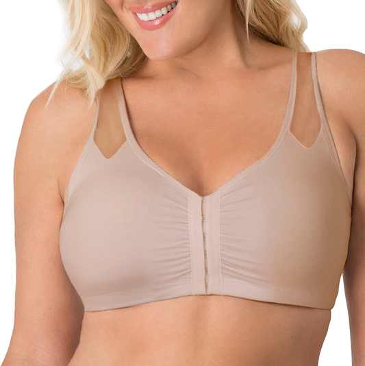 Fruit of the Loom Women'S Comfort Front Close Sport Bra with Mesh Straps Apparel & Accessories > Clothing > Underwear & Socks > Bras Kylie Max   