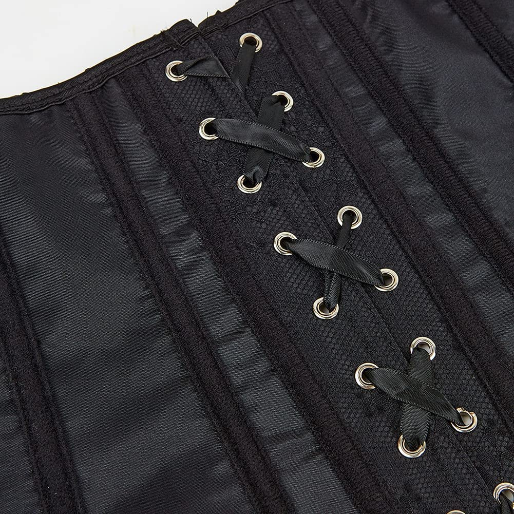 Corset Tops for Women Corset - Overbust Lingerie - Lace up Back Bustier Top - Fashion Corsets with Sleeve Apparel & Accessories > Clothing > Underwear & Socks > Lingerie SZIVYSHI   