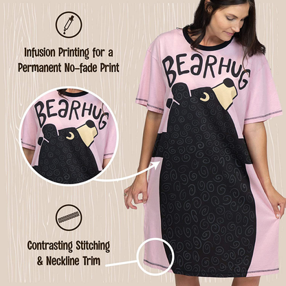 Lazy One Nightshirts for Women, Animal Designs Apparel & Accessories > Clothing > Sleepwear & Loungewear > Nightgowns Kylie Max   