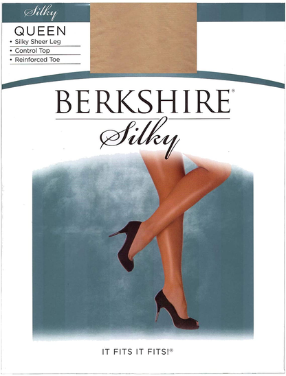 Berkshire Women'S Plus-Size Queen Silky Sheer Control Top Pantyhose - Reinforced Toe Apparel & Accessories > Clothing > Underwear & Socks > Shapewear Berkshire Nude 5X-6X 