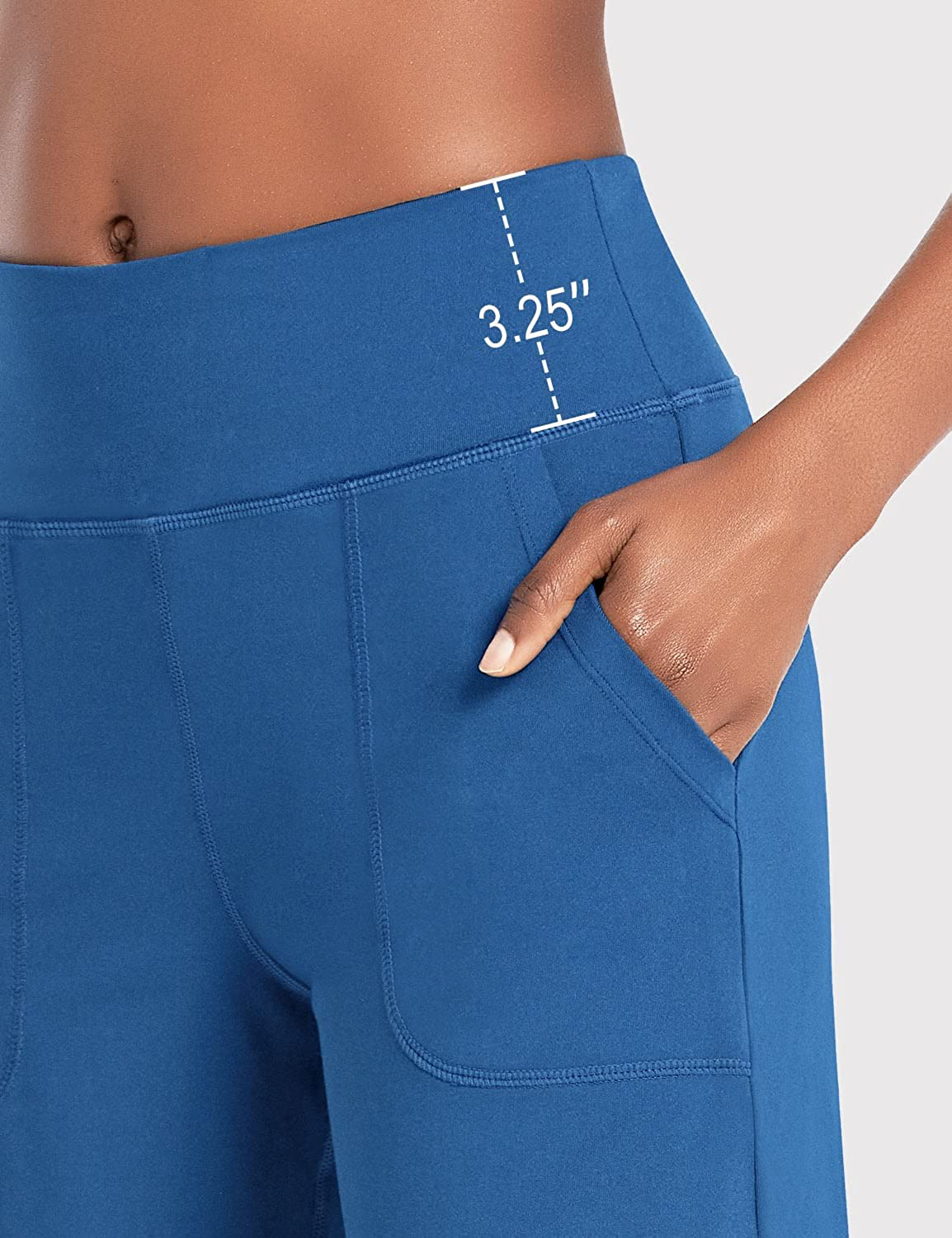 BALEAF Women'S 7" Athletic Long Shorts High Waisted Running Bermuda Shorts with Pockets Apparel & Accessories > Clothing > Shorts Kylie Max   