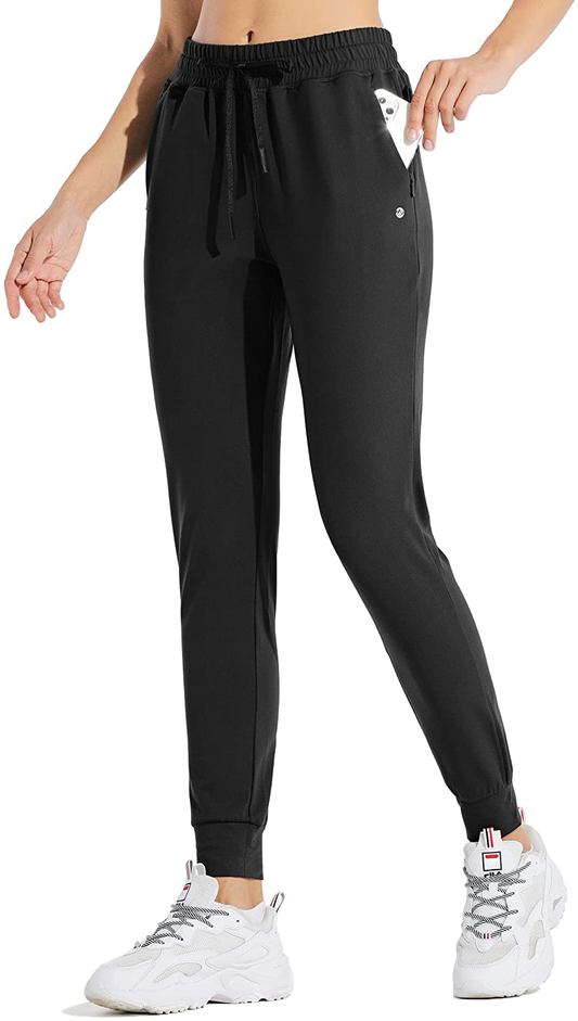 Willit Women'S Fleece Lined Joggers Warm Pants Running Thermal Sweatpants Winter Athletic Water Resistant with Pockets Apparel & Accessories > Clothing > Activewear Kylie Max   