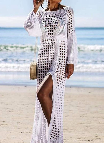 Wander Agio Beach Tops Sexy Floral Cover Dresses Bikini Cover-Ups Net Long Skirt Apparel & Accessories > Clothing > Swimwear Kylie Max   