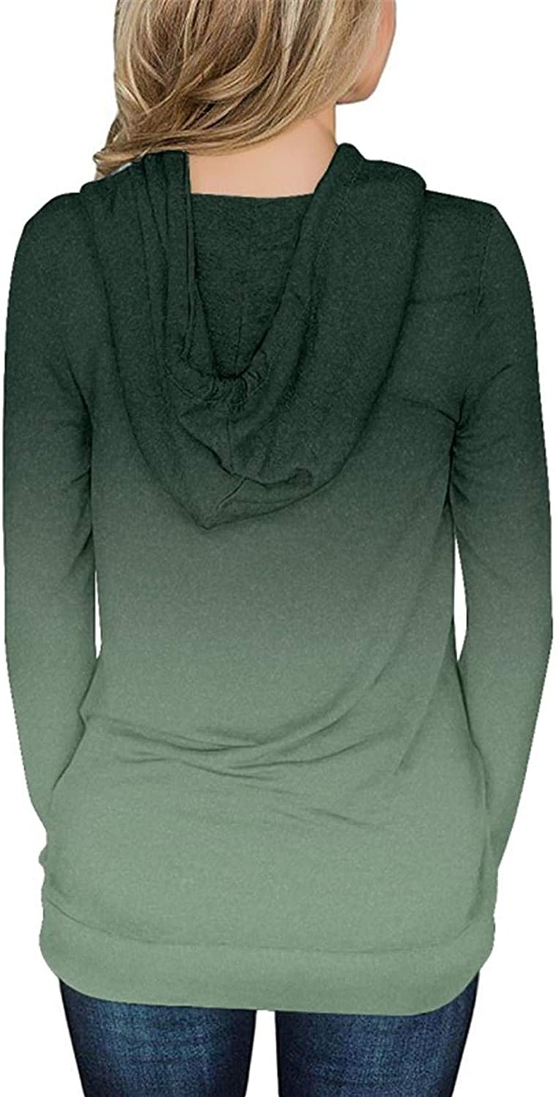 Onlypuff Womens Hoodie Sweatshirts Casual Tunic Tops Long Sleeve Hoody with Kangaroo Pockets Apparel & Accessories > Clothing > Activewear Kylie Max   