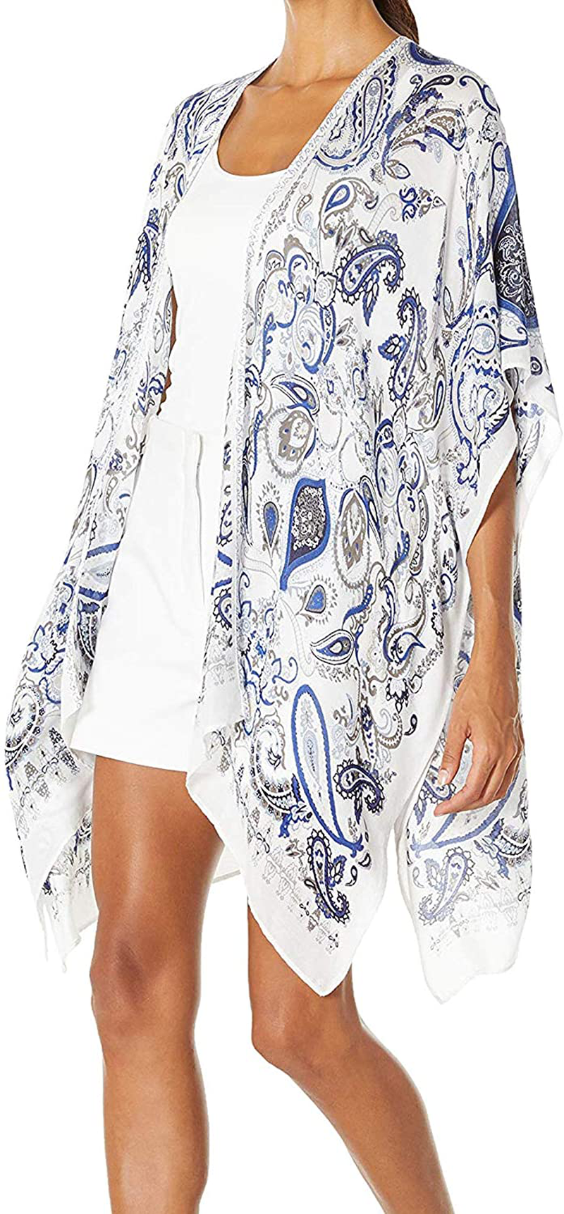 Moss Rose Women Summer Bikini Kimono Bathing Suit Cover Ups for Swimwear Apparel & Accessories > Clothing > Swimwear Kylie Max   
