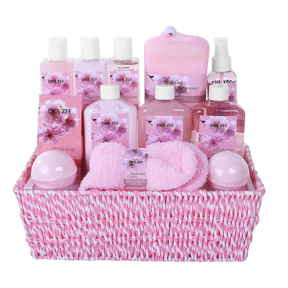 Spa Basket for Women w/Refreshing “Seductive Vanilla” Fragrance by Draizee- #1 Best Gift for Valentine – Luxury Bath & Body Set Includes 100% Natural Cream’s Lotion’s & Much More! Arts & Entertainment > Party & Celebration > Gift Giving Draizee Complete Spa Basket  