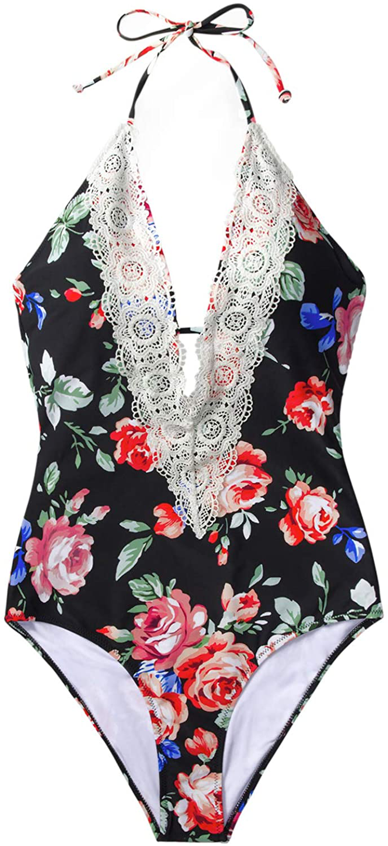 CUPSHE Fashion Women's Ladies Vintage Lace Bikini Sets Beach Swimwear Bathing Suit Apparel & Accessories > Clothing > Swimwear CUPSHE Multi-color X-Small 